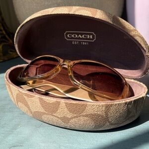 Coach Women's Sunglasses - Gold Frame